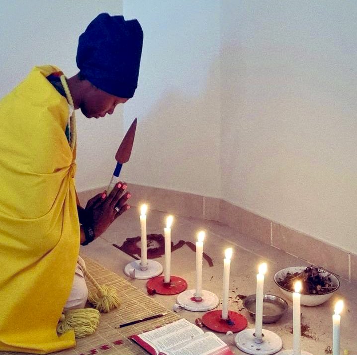 Nothing dangerous like mixing African spirituality with the Word of God. 

Make up your mind and choose whom you wanna serve.

 [Joshua 24:15]