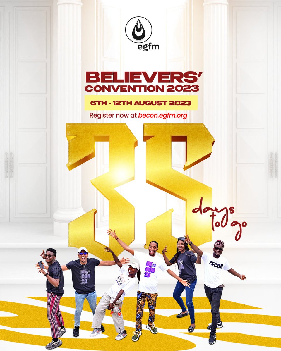 EGFMfountain's tweet photo. With hearts brimming with joy, we eagerly anticipate the arrival of our Lord at Believers' Convention 2023.

#BECON23 is just 35 days away! Register now at https://t.co/nMPmSeFDds https://t.co/yJ9i9eT7Sq