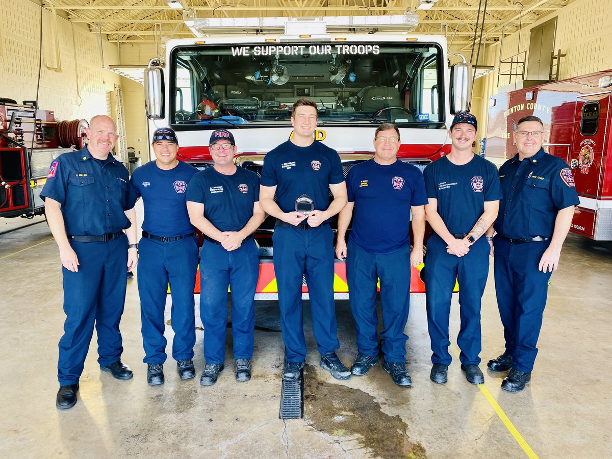 Please join us is congratulating Denton County ESD #1 Firefighter/EMT Chase Marshall in completing his “probationary year” and earning his black shield! 🚒🚑

Marshall is a member of A Shift at Station 514 in <a href="/HarvestTexas/">Harvest by Hillwood</a>.