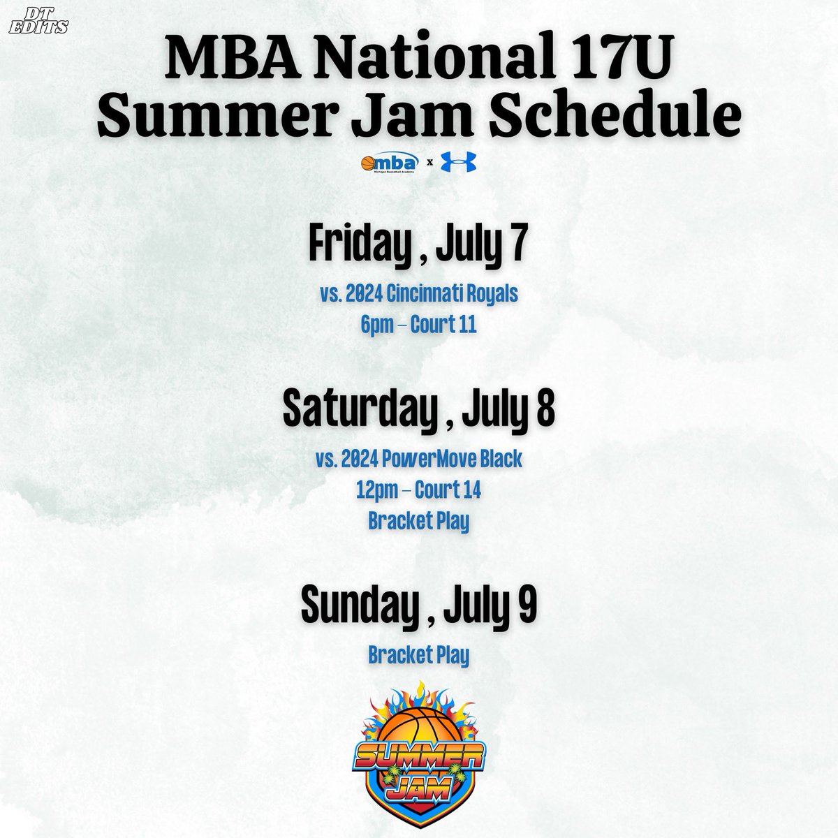 Ryer Highland (@ryerh) on Twitter photo Here is our MBA National 17U Roster and Schedule for Summer Jam next weekend in Ohio! (July 6-9)
<a href="/grstormbb/">Grand Rapids Storm</a> x <a href="/ny2lasports/">NY2LA SPORTS</a> Here is our MBA National 17U Roster and Schedule for Summer Jam next weekend in Ohio! (July 6-9)
<a href="/grstormbb/">Grand Rapids Storm</a> x <a href="/ny2lasports/">NY2LA SPORTS</a>