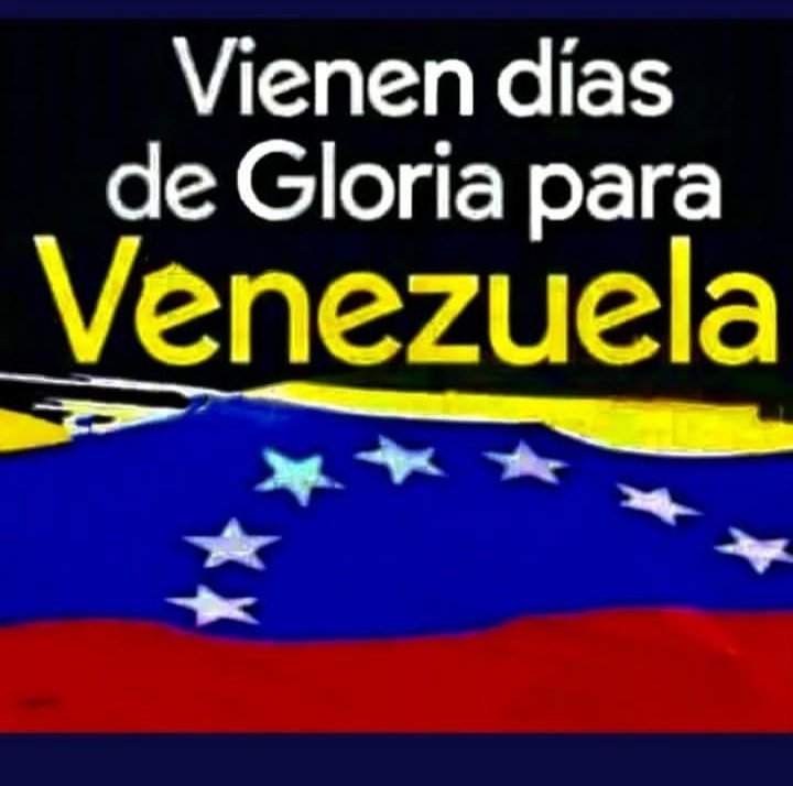 🄱🅄🄴🄽🄾🅂 🄳í🄰🅂 ☀️🌼
Vienen Días de Gloria para mi Amada Ve 💛ne💙zue❤️la 
#ComunaONada
<a href="/TuiteroAc/">🌟GlendysR🌟</a> <a href="/RivaGlenys/">✤🦋𝒢𝓁ℯ𝓃𝓎𝓈ℛ🦋✤</a> <a href="/Titomara4/">Titomara🌐</a> <a href="/SoyYolit2/">Yolimar</a>