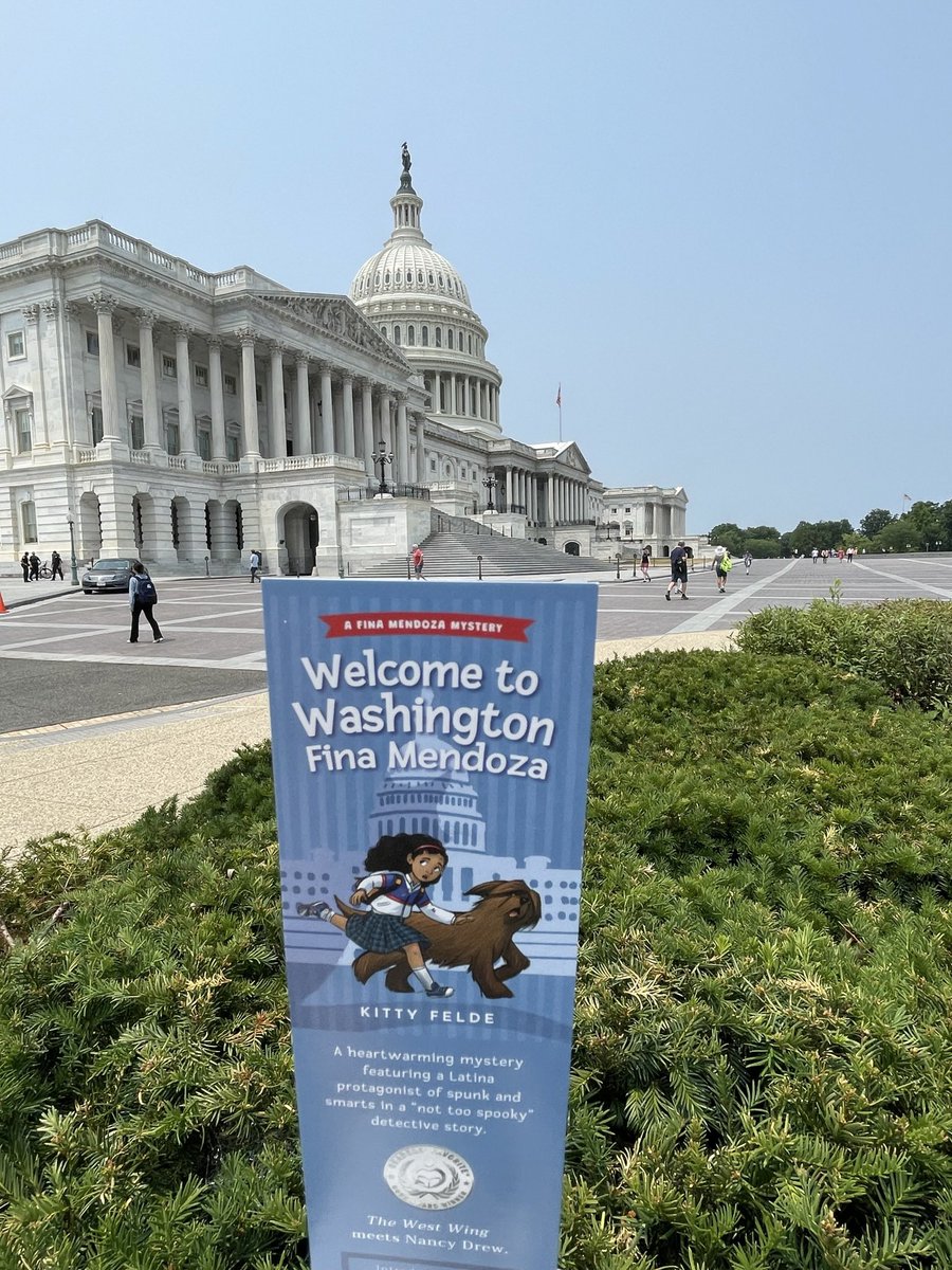 Tomorrow’s the day! My middle grade mystery goes on sale in English and #Spanish! “Bienvenida a Washington Fina Mendoza.” The perfect way to explain DC to kids. #civics #saveDemocracy