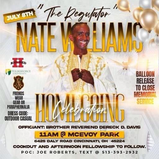 Holly_Lawson713's tweet image. Rest In High Power Beloved Brother Nate Williams ~ Celebration of life, Saturday July 8th at 11 am, McEvoy Park, Cincinnati, Ohio #WU1856 #SuoMarte #Iotas #IotaPhiTheta #ThetaLove ♥️💛💚✊🏽