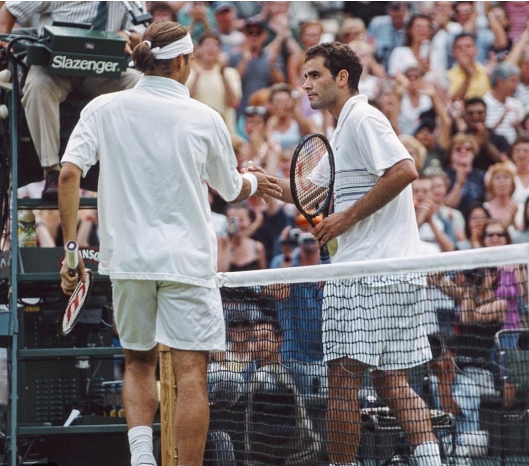 22 anni fa a quest'ora ho vissuto un incubo senza sapere che si stava facendo un bel pezzo di storia del #tennis 

#Wimbledon #2luglio