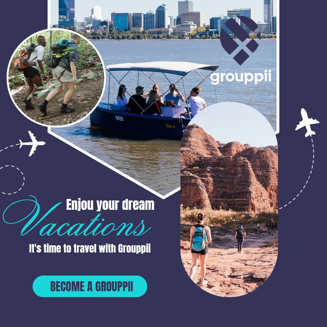 GrouppiiApp's tweet photo. From Group Chat to Group Trip… Enjoy your dream vacations with Grouppii App!!
https://t.co/DbvWM1DGg9
#imagrouppii #dreamvacation #dreamtravel #visionboard #dreamtrip #bucketlist #thrilllist https://t.co/dRO5BtYxDa