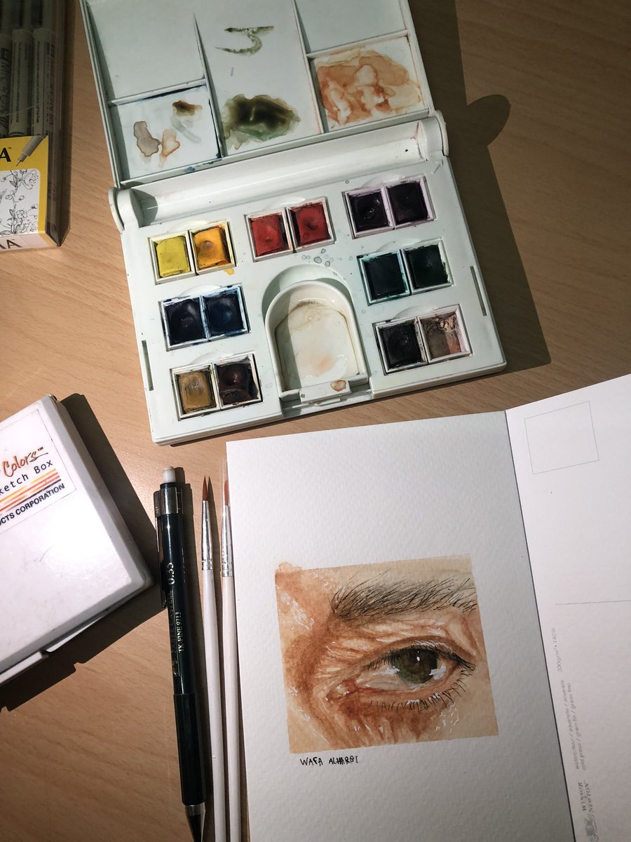 aart_wafa's tweet photo. #watercolor #sketch 🎨✨ https://t.co/d5oYct5U1f