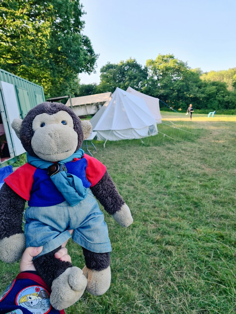 3rdLNGuides's tweet photo. Just has a lovely camp with @LeeNorthGuides at #blacklandfarm the guide monkey was welcomed in with literal open arms. We all had lots of adventures and really enjoyed having a guiding safe space to explore. #saveourcentres @Girlguiding @GGLSELewisham @Guiding_LaSER https://t.co/fPBR1y5M7g