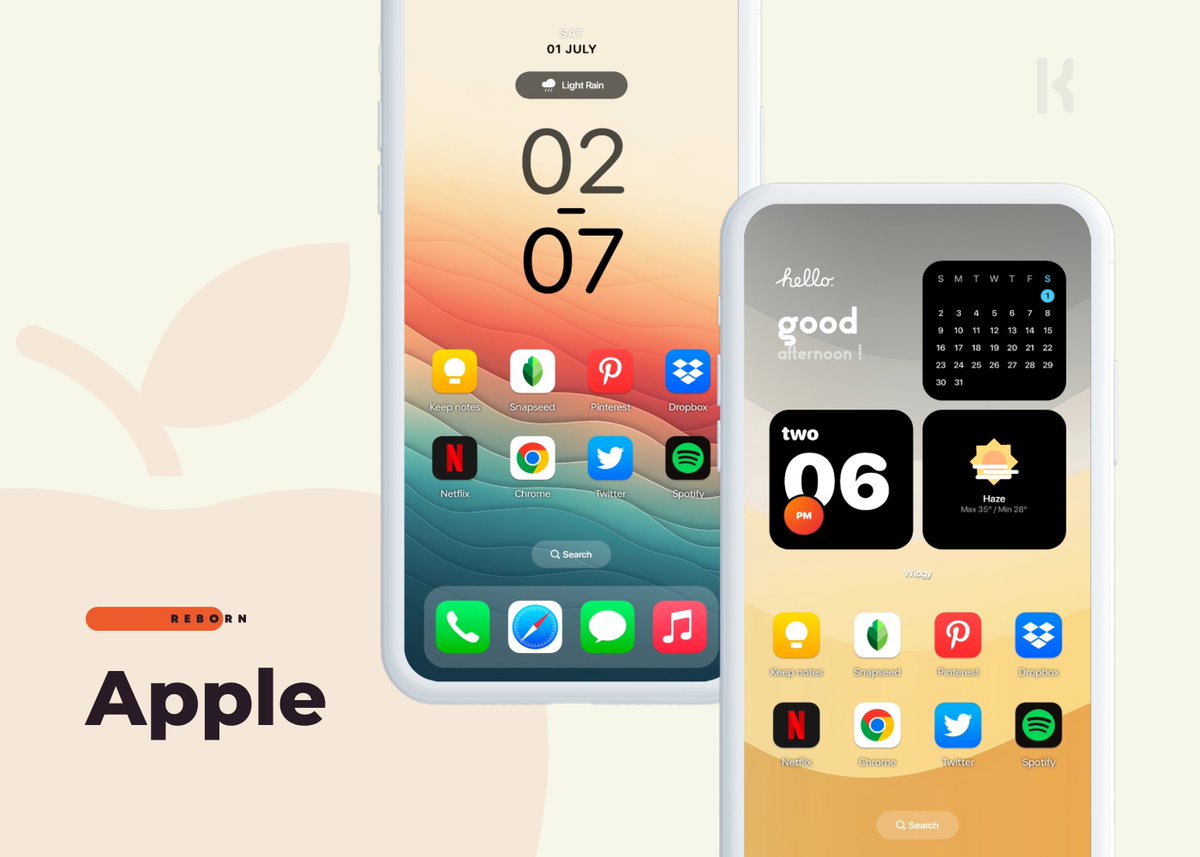 Apple Reborn 
is live on the Play Store✨🎉

play.google.com/store/apps/det…

Beautiful iOS Inspired Widgy 
Widgets for KWGT.

🔸 Initial Release with 65  Widgets.
🔸 More to come soon.

Giveaway 10 PromoCodes🎁🎉

Rules:
Follow <a href="/RajjAryaa/">Raj Arya</a>
❤️ Rt's &amp; tag some frnds.
You're in.