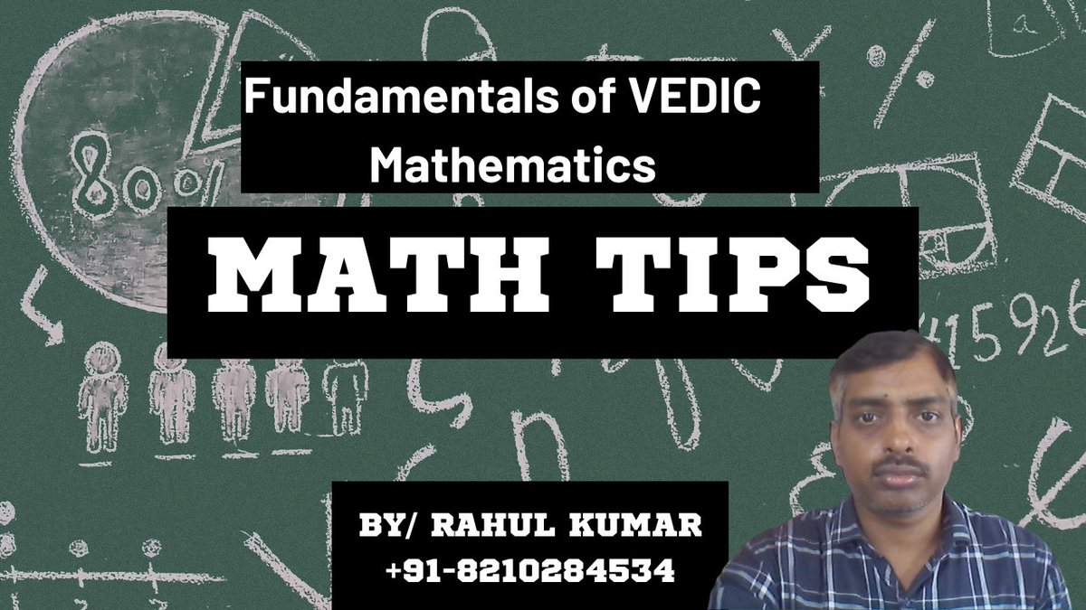 A Beginner's Guide to Vedic Math

#vedic #vedicmaths #vedicmath #mathematics #mathematicseducation #matheducation #funmath #funlearning #math #mathproblems #mathphobia #guide  
I just published A Beginner’s Guide to Vedic Math link.medium.com/dQQ7pzGU6Ab