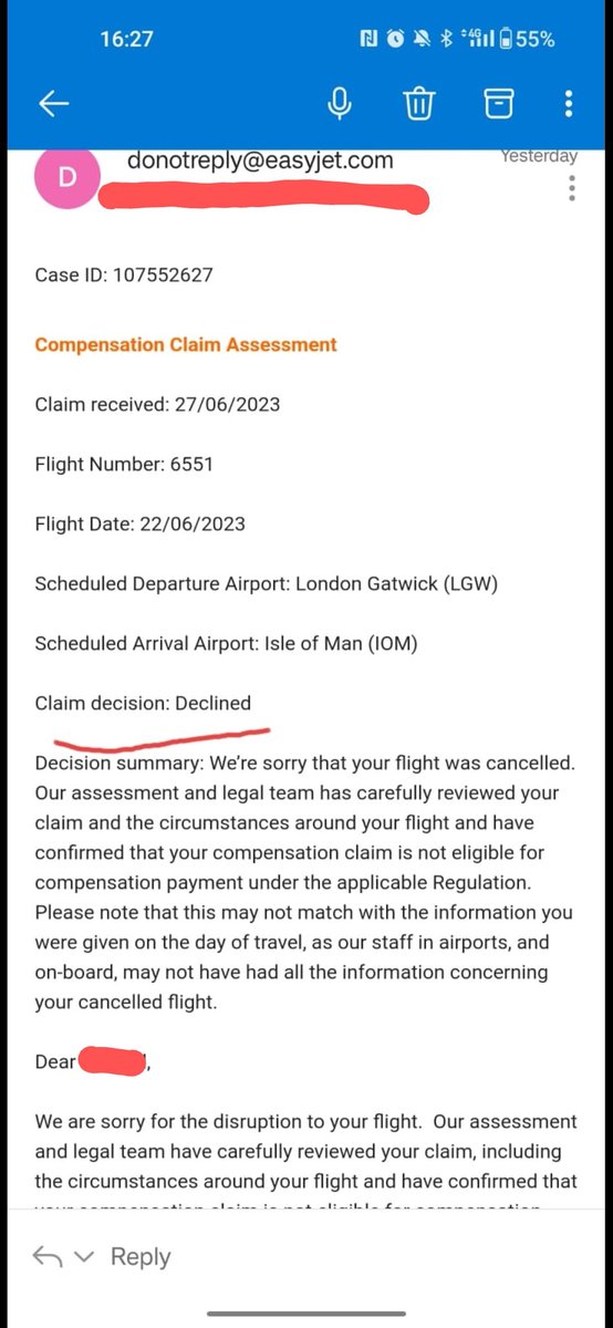 Chris_Smith_92's tweet photo. @easyJet have a word with yourselves (Lineker style)

1. Flight leaves Gatwick an hour late
2. Flies an hour, lands back at Gatwick (heat map below)
3. Book a flight for the next morning
4. Flight cancelled at 5am
5. Told that we are not due a refund

Come on now, please explain https://t.co/aT5NsAruoJ