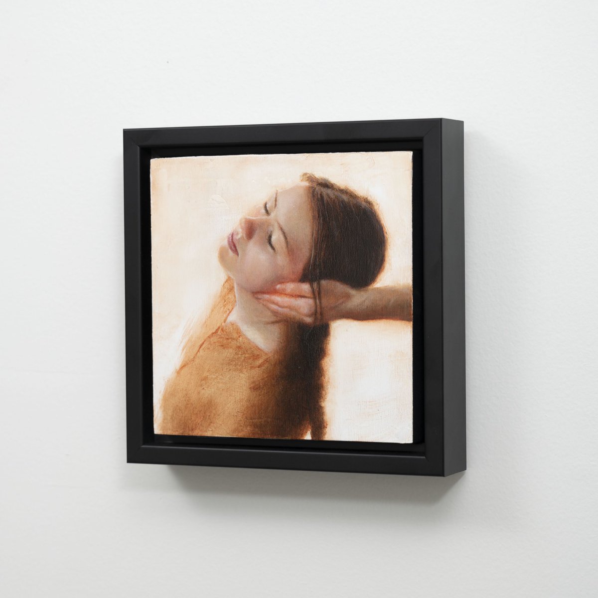 kenjcunningham's tweet photo. My piece, “A Sense of Listening”, one of 4 small paintings for the 5x5 project  at @abendgallery

The 4 paintings are an exploration in representations of listening.  Listening thru gesture, movement and touch.

5x5 inches, oil on cradled panel. https://t.co/F7TJtBpFF6