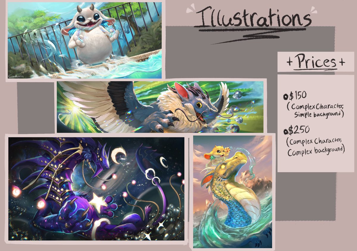 Opening commissions! Only opening 4 slots for now. Please fill out the google form below :D