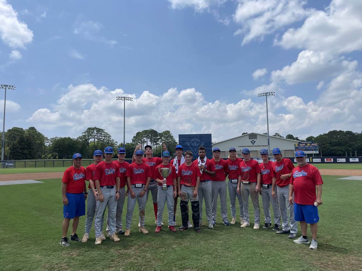 DynamicBaseball's tweet photo. Congrats to Carolina Cubs 2024 on taking home the 17/18u #DBUNCW title. Taking down a tough @TEAMELITENATION team

Congrats to winner and runner up!

Post Game Interview with the head coach and standout player! https://t.co/XxmjsgbeGu