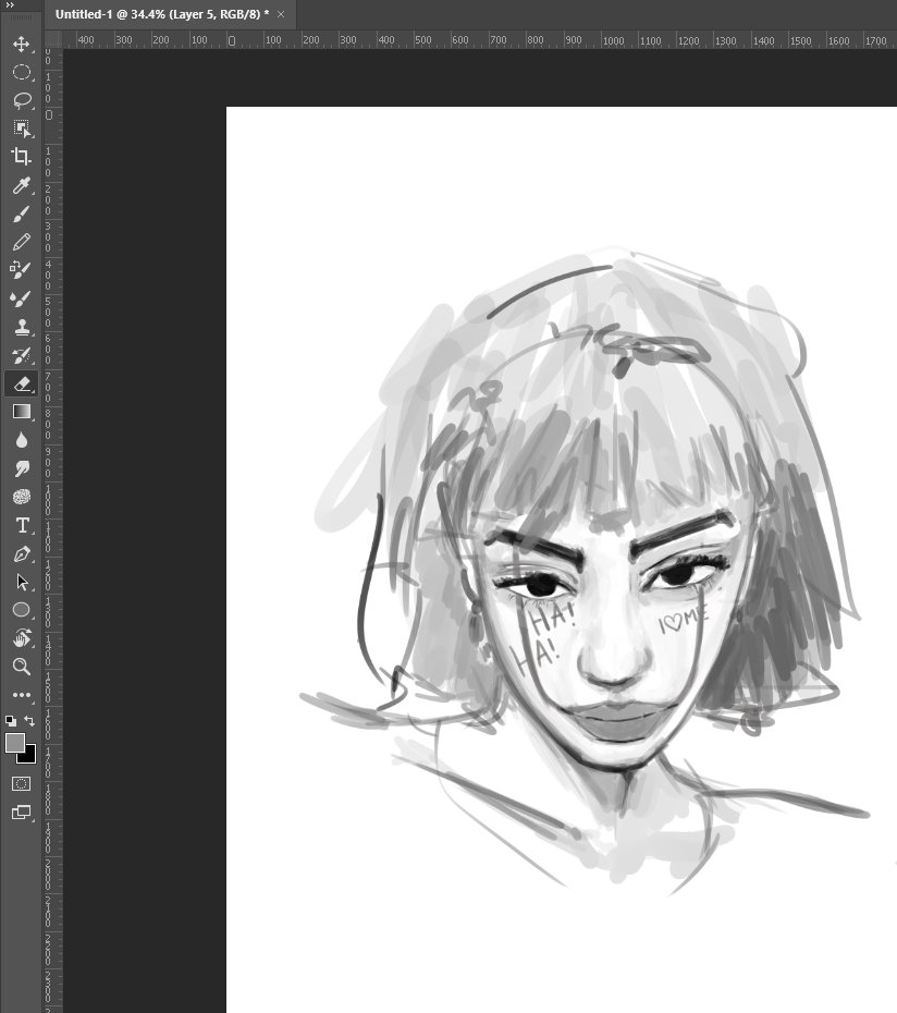 Art1ken's tweet photo. Quick Portrait study 
#reference #pinterest #portraitstudy #sketch https://t.co/KkrhzKVpfl
