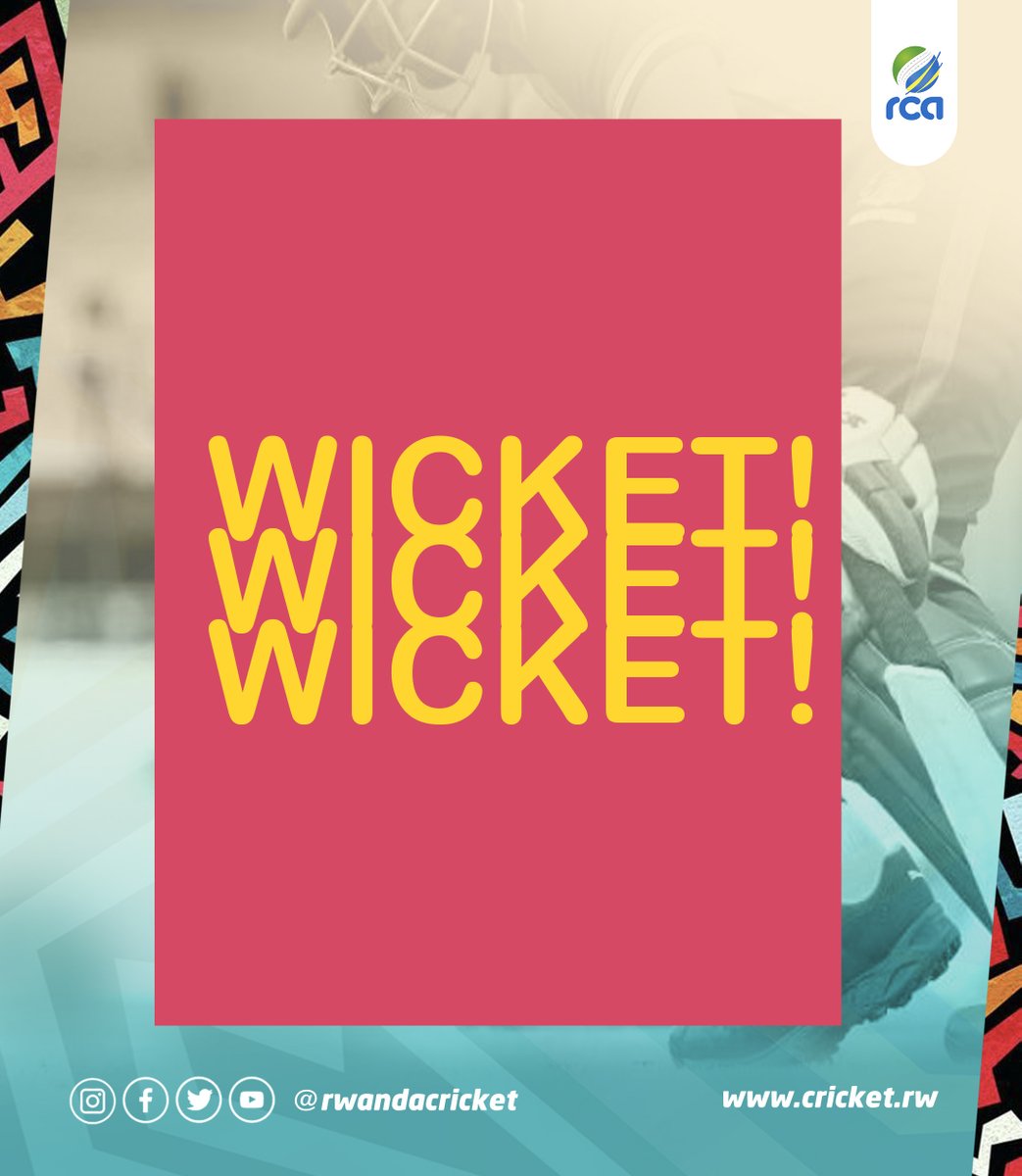 RwandaCricket's tweet image. BIG WICKET!!! SPECTACULAR CATCH &amp;amp; BOWLING BY YVAN BIMENYIMANA !
OUT! AIME MUCYODUSENGE 4 (3) 

follow live here: cricket.rw/RWANDA%20CRICK…
