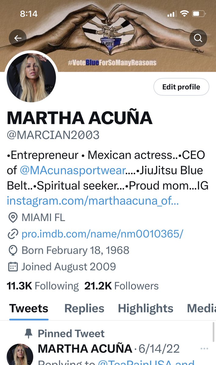 Hi everyone! This is Martha Acuna! I can’t post, comment or DM anyone in my main account! This is my backup account! Can you please RT and follow me in this one! I don’t know if I’m shadow banned or what!! Thank you ♥️♥️♥️