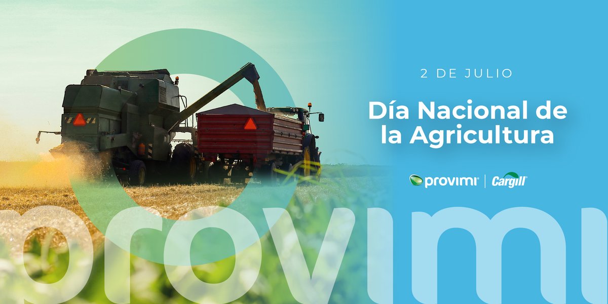provimiarg's tweet photo. Saludamos a todos los productores agropecuarios del país que con su trabajo y su permanente esfuerzo construyen la grandeza de nuestra patria.
#agricultura #provimi #cultivo #DiadelaAgricultura https://t.co/feNIqXM9eC