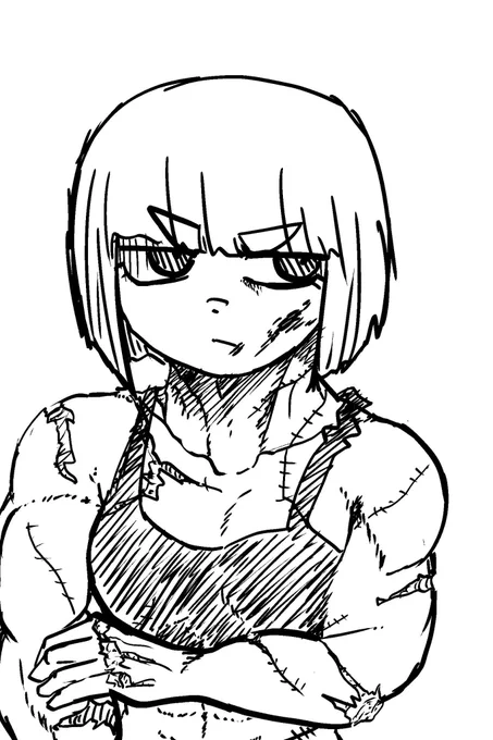 なんかTwitter治ったらしいので
今はまだ更新止まってるけどオリジナル漫画のうちの子の撮影時とオフの筋トレ時の絵を上げとく
名前は「狛島 ぽげムた」です。 