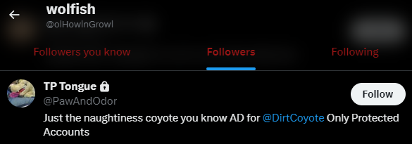 ExposeTheFV's tweet photo. As people surely know, I sometimes try to infiltrate zoophile circles to expose secret-zoophiles.

DirtCoyote is, by my best assumptions, a zoophile. He's following a privated-zoophile from his private side account, and that zoophile only posts bestiality content. But wait! https://t.co/8flYj3KuFq