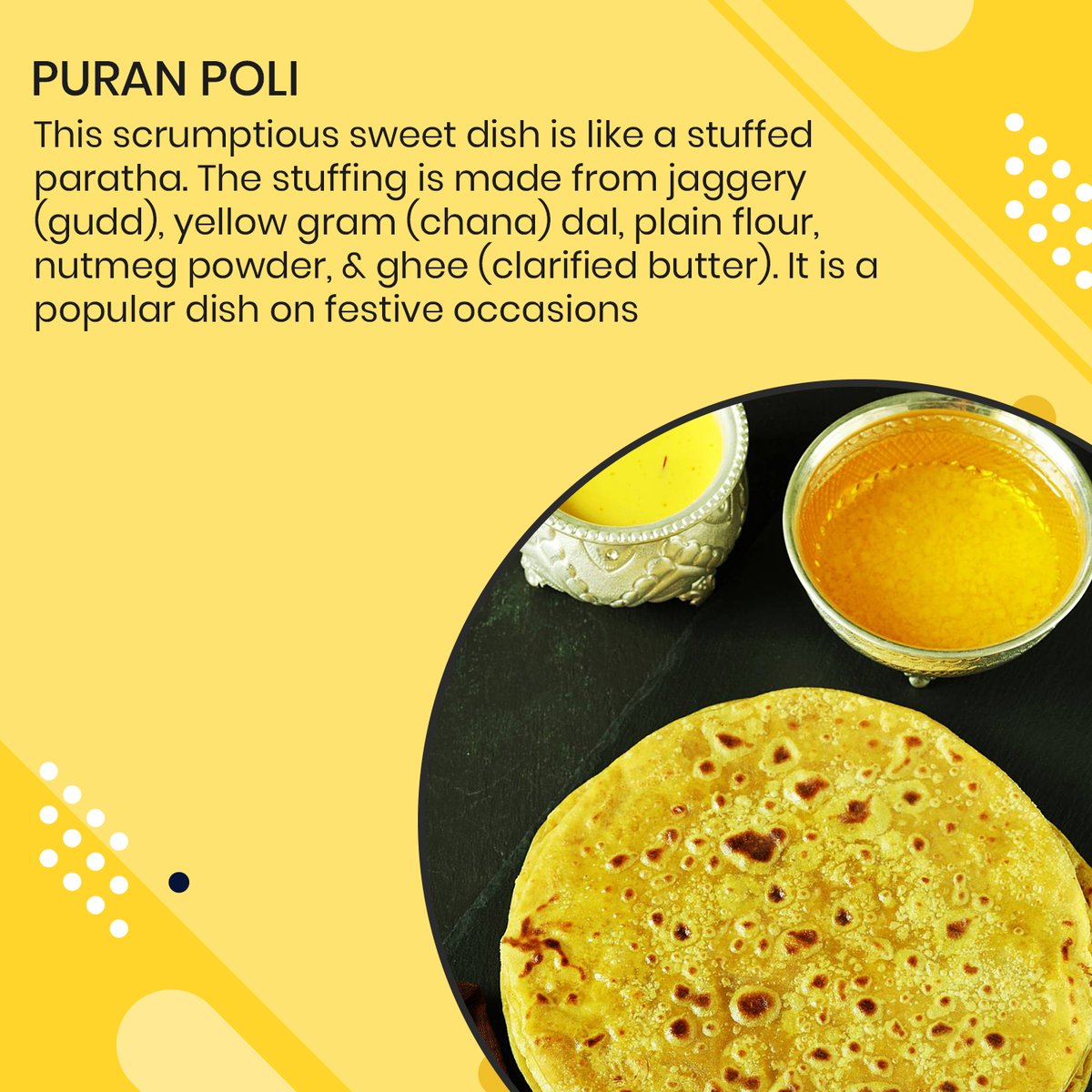 mhjayate's tweet photo. One of the most common things we love doing is trying different cuisines. Here are a few Maharashtrian dishes that are worth a try!
#MaharashtrianCuisine #FamousMaharashtrianDishes #PuranPoli #UkkadicheModak #SolKadhi #Bombil #TambdaRassa #Maharashtrajayate #Explore https://t.co/mCQ05TpLRc