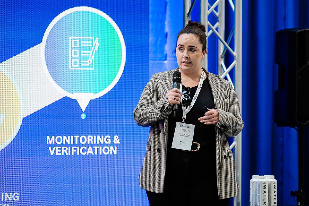 WattFootprint's tweet photo. Ian and Sarah took the stage at the @IMR_ie Sustainable Energy Day, presenting on behalf of Watt Footprint. 🎤 

We are an end-to-end energy management company, specialising in cost savings for commercial and residential sectors. 💰

#SustainableEnergy #CostSavings #Energy https://t.co/rKDPjR0IgK