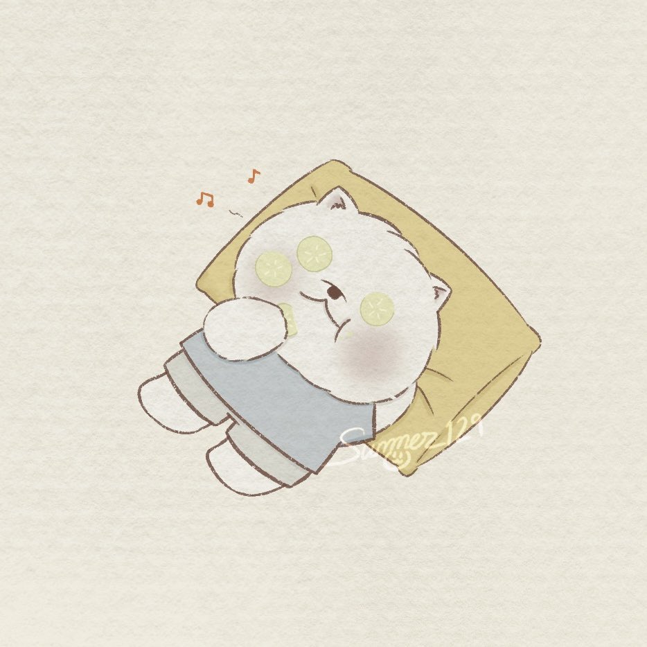 _summer129_'s tweet photo. Self-care is important 🐶🥒
.
.
.
.
#samoyed #samoyedpuppy #사모예드 #puppy  #procreatedrawing  #digitalart #kawaiidrawing #chibidrawing #_summer129_ https://t.co/v7s3cf2bmx