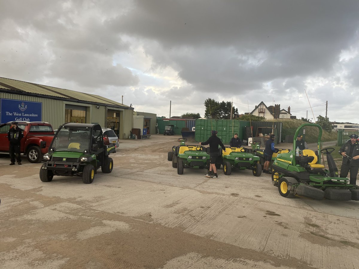 westlancsgreens's tweet photo. So first days practice of FQ of @TheOpen @RLGCHoylake is well underway. Thanks to the extra staff that have come in, joined our team &amp; carried out what was needed professionally. https://t.co/OEn4GbTZ2H