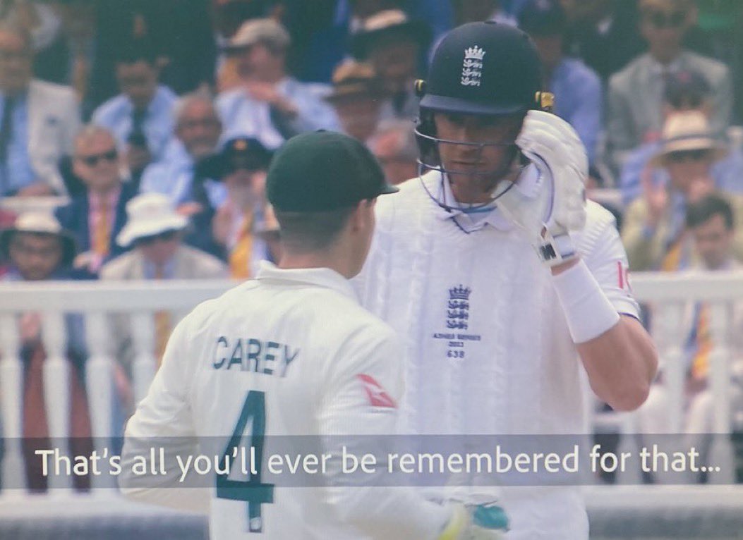 SecretPrem's tweet photo. Brutal from Broad. Same old Aussies… #Ashes23 https://t.co/zs3SzTPgxo