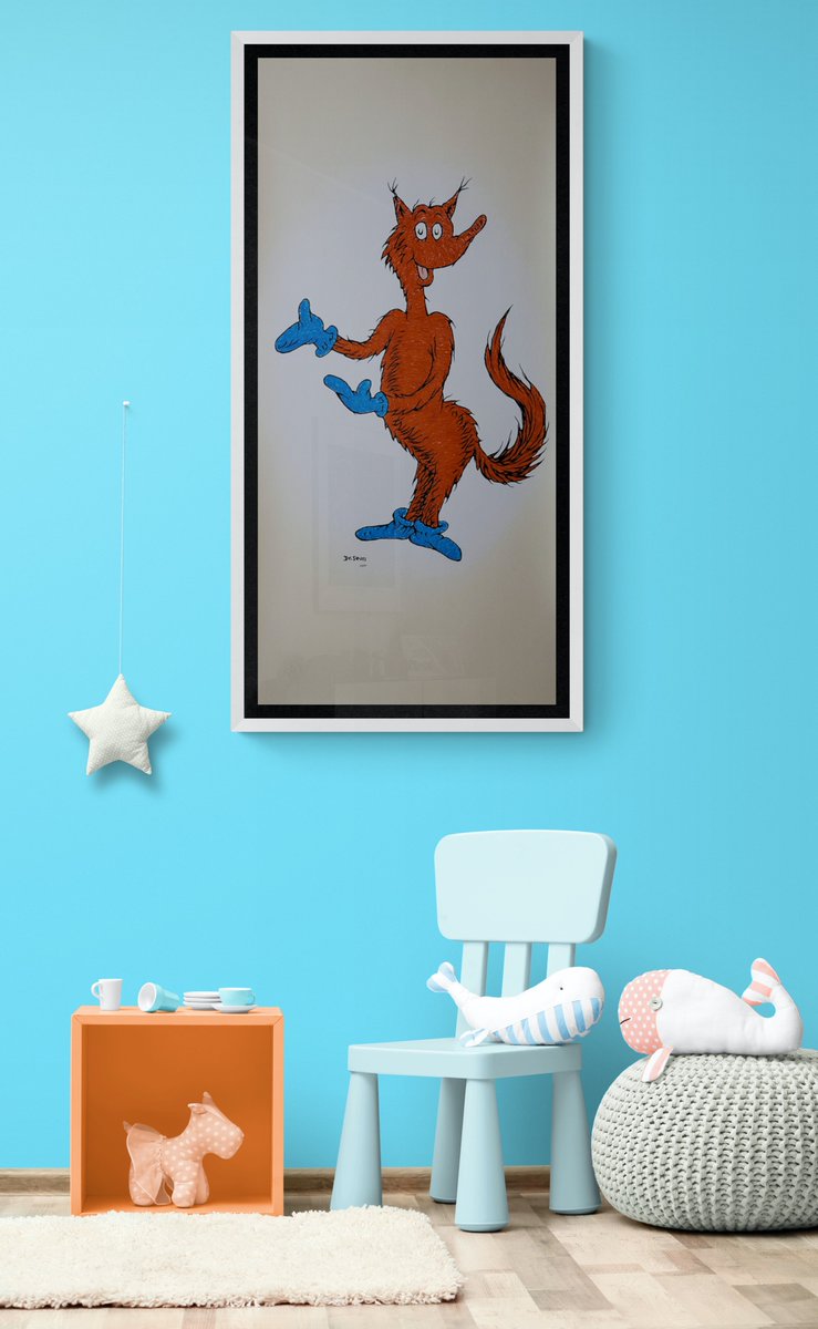 AddictedGallery's tweet photo. "I can’t blab such blibber blubber! My tongue isn’t made out of rubber." ~ Mr. Knox, Fox In Socks
Get Your Art Fix!
"Fox In Socks 50th Anniversary" by Dr. Seuss, 2015 https://t.co/Ac0WB9y3MW
#DrSeuss #FoxInSocks #illustration #tonguetwister #artforchildren #artgallery #buyart https://t.co/9GcWJyDwbM