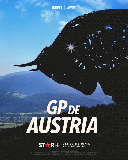MServente's tweet photo. Es momento de un clásico y su subida sinuosa en la casa de @redbullracing.
Se viene el #AustrianGP 
Y que mejor que mirarlo por @StarPlusLA con los relatos de @F1Tornello @Gp1Fossaroli y @cochitolopez.

Ingresá en https://t.co/uQcOT8VMpG

#StarPlusLA
#F1 https://t.co/7dXcahbcWL