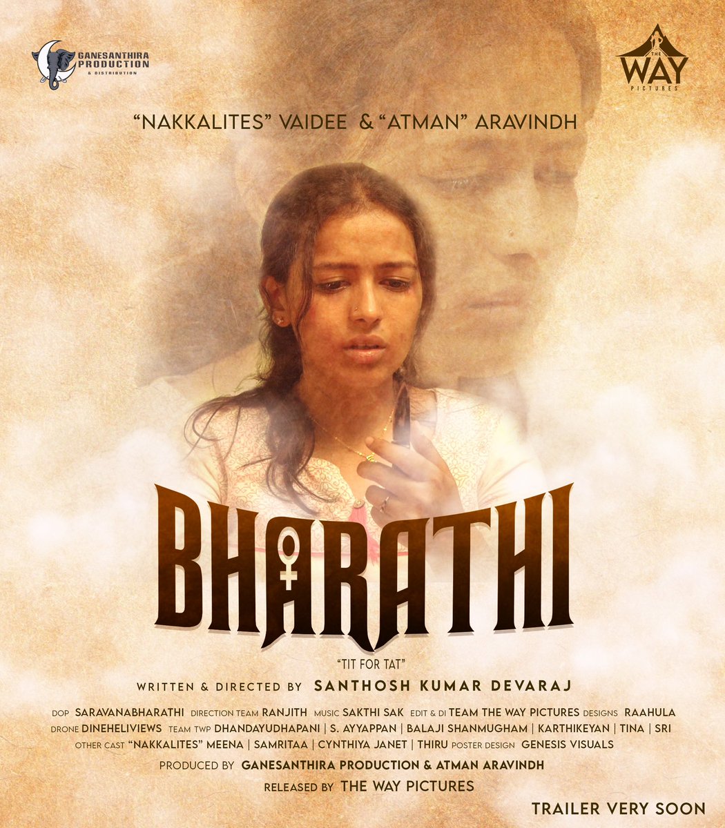 gfcoffl's tweet photo. Here’s the Second Look of #Bharathi 

Starring #AtmanAravindh &amp; #NakkalitesVaidee 
Directed by @san_deva 
Produced by The Way Pictures &amp; Ganesantira Production https://t.co/2vAcp5SKa8