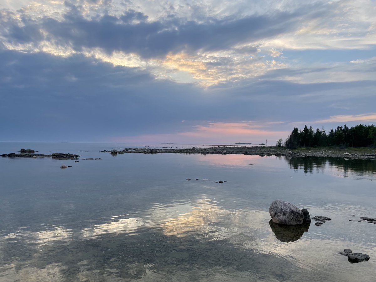 July 1 #CanadaDay sunset. #LakeHuron #SouthBrucePeninsula