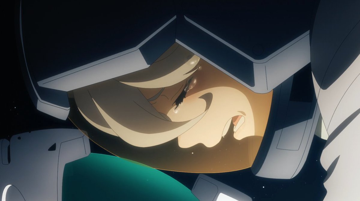 rintubein's tweet photo. this is a gundam kiss btw, this is better than an actual kiss i'll tell you that right now!!!! we weren't robbed of anything they did all the franchise tropes perfectly with these two
#水星の魔女 #G_Witch https://t.co/XAyClkQVeW