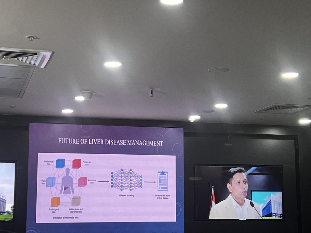 ILBS_India's tweet photo. Assistant professor Hepatolgy @Htevethia at #AIGLiverConclave  Quality of data and framing the right questions forms the basis of AI assisted algorithms @drshivsarin https://t.co/zyP7fvdL9l