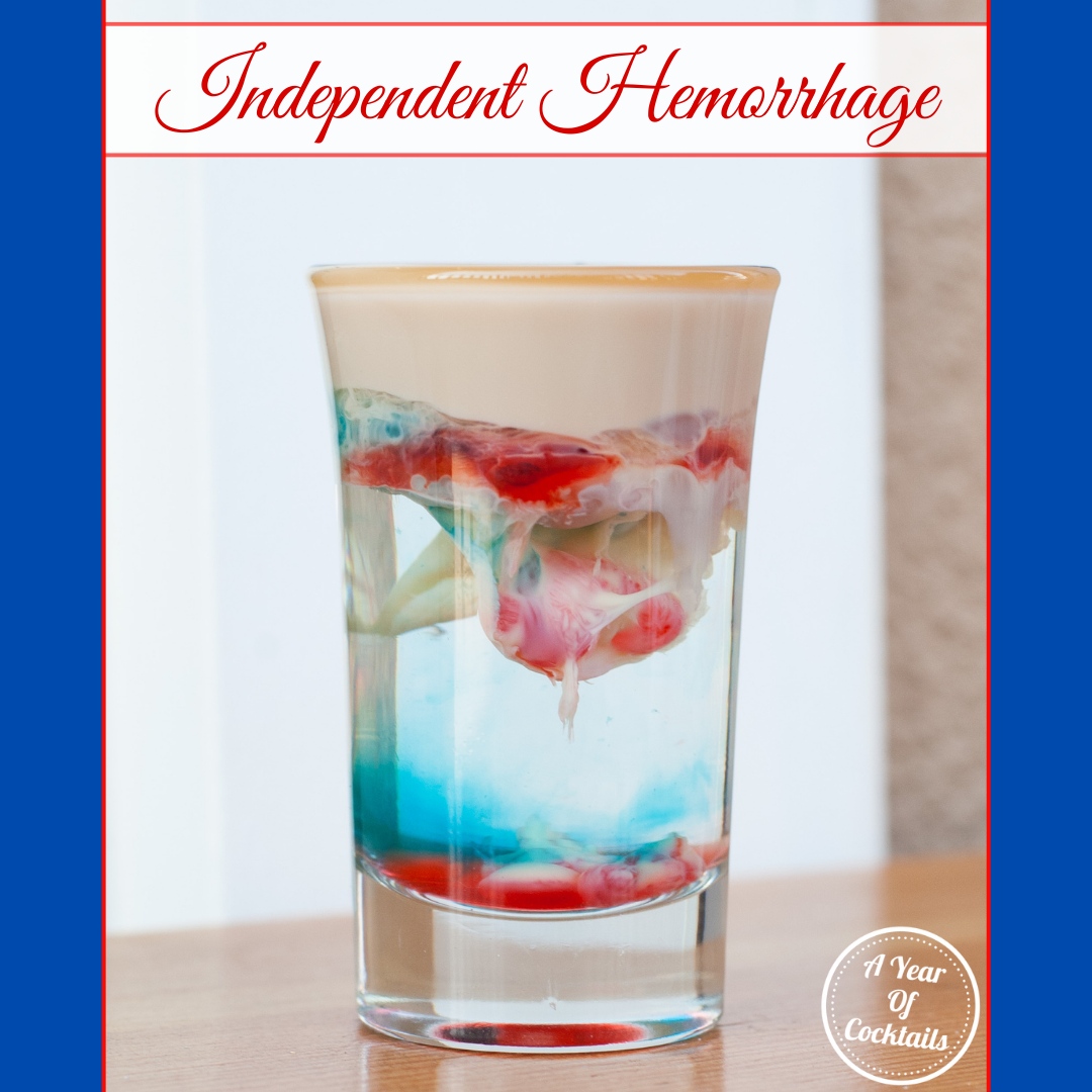 Kick the old Brain Hemorrhage up a notch &amp; make it patriotic! Feels weird in your mouth, but doesn't taste bad!
ayearofcocktails.com/2018/07/indepe…
#cocktail #cocktails #alcohol #recipe #yum #national #holiday #july #fourthofjuly #patriotic #America #liquor #shot #shots #gross #neat #mouth