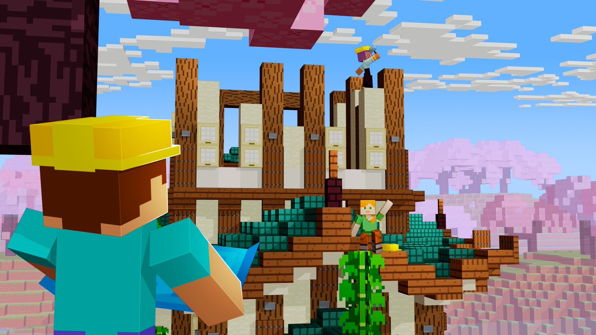 dedex_dxd's tweet photo. The new biome is simply beautiful!
#Minecraft #barebones #Blender3d #photoshop #cherry https://t.co/z6glC8Gc99