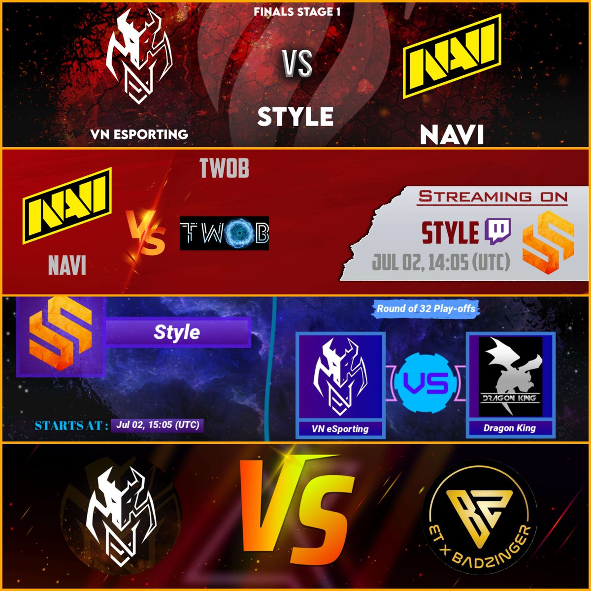 Style (@style_coc) on Twitter photo 🟣 LIVEEEEEEE!
Domingo con 4 Guerrazas consecutivas! 🥳
🏆 @Execution_Elite Final LB
✅ @VNesportingCOC 🆚 <a href="/NAVI_coc/">NAVI Clash of Clans</a>
🏆 <a href="/PCL_23/">Psycho Champions League (PCL)</a>
✅ <a href="/NAVI_coc/">NAVI Clash of Clans</a> 🆚 <a href="/TWOBCoC/">TWOB Clash Of Clans</a>
🏆 <a href="/ClashersFamily/">ClashersUnitedFamily Community</a>
✅ @VNesportingCOC 🆚 <a href="/DRAGON_KING_COC/">DRAGON KING</a>
🏆 <a href="/EonLeagueOff/">Eon League</a>
✅ @VNesportingCOC 🆚 @ET_X_BADZINGER 🟣 LIVEEEEEEE!
Domingo con 4 Guerrazas consecutivas! 🥳
🏆 @Execution_Elite Final LB
✅ @VNesportingCOC 🆚 <a href="/NAVI_coc/">NAVI Clash of Clans</a>
🏆 <a href="/PCL_23/">Psycho Champions League (PCL)</a>
✅ <a href="/NAVI_coc/">NAVI Clash of Clans</a> 🆚 <a href="/TWOBCoC/">TWOB Clash Of Clans</a>
🏆 <a href="/ClashersFamily/">ClashersUnitedFamily Community</a>
✅ @VNesportingCOC 🆚 <a href="/DRAGON_KING_COC/">DRAGON KING</a>
🏆 <a href="/EonLeagueOff/">Eon League</a>
✅ @VNesportingCOC 🆚 @ET_X_BADZINGER