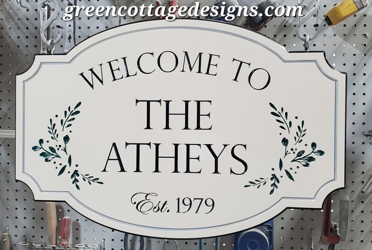 Personalized House Signs Address Family Name Farm Signs & more greencottagedesigns.com #Hawk #farm #outdoorsign #Housesign #lastnamesign