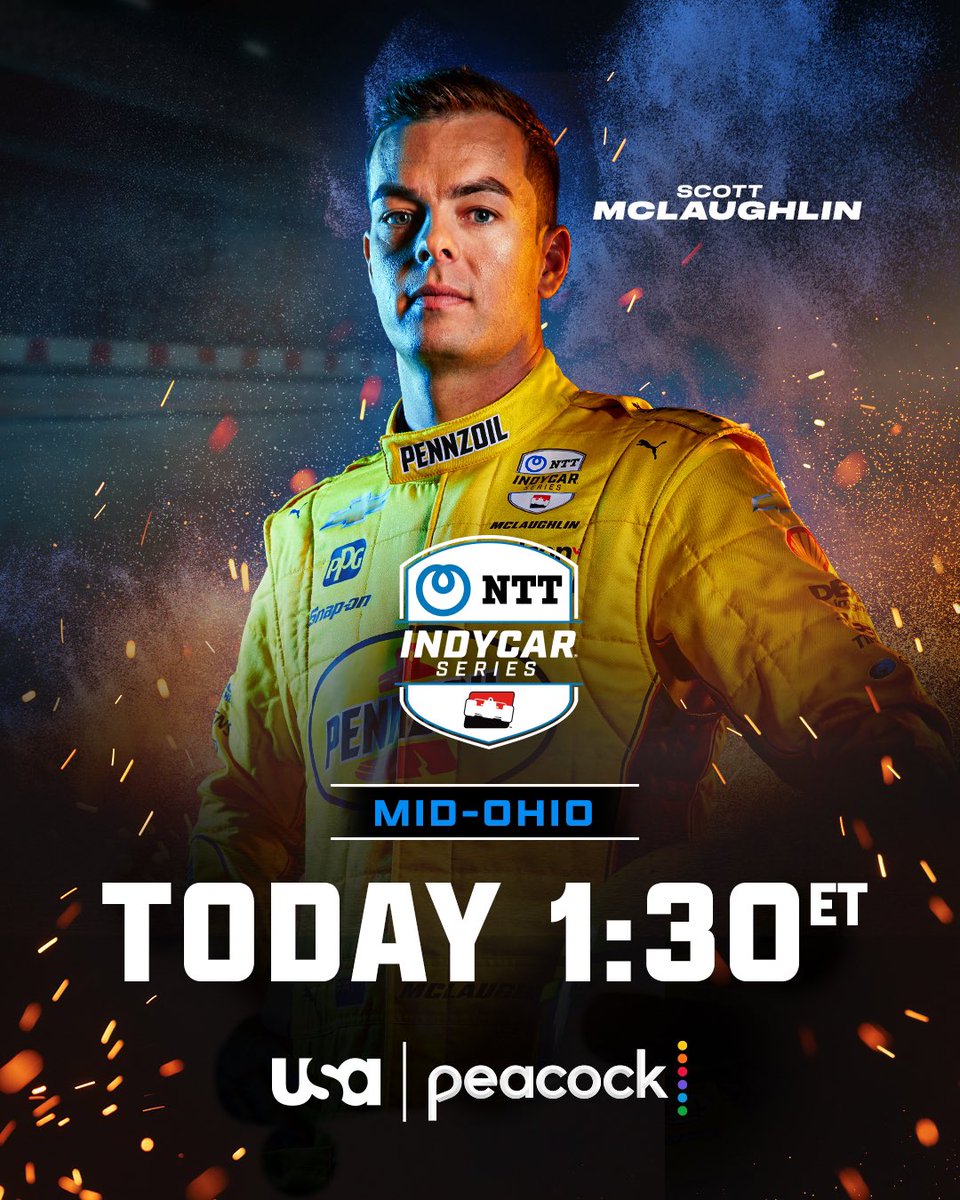 RETWEET if you’ll be watching <a href="/IndyCar/">NTT INDYCAR SERIES</a> from <a href="/Mid_Ohio/">Mid-Ohio</a>!

TODAY | 1:30ET | <a href="/USANetwork/">USA Network</a> and <a href="/peacock/">Peacock</a>
