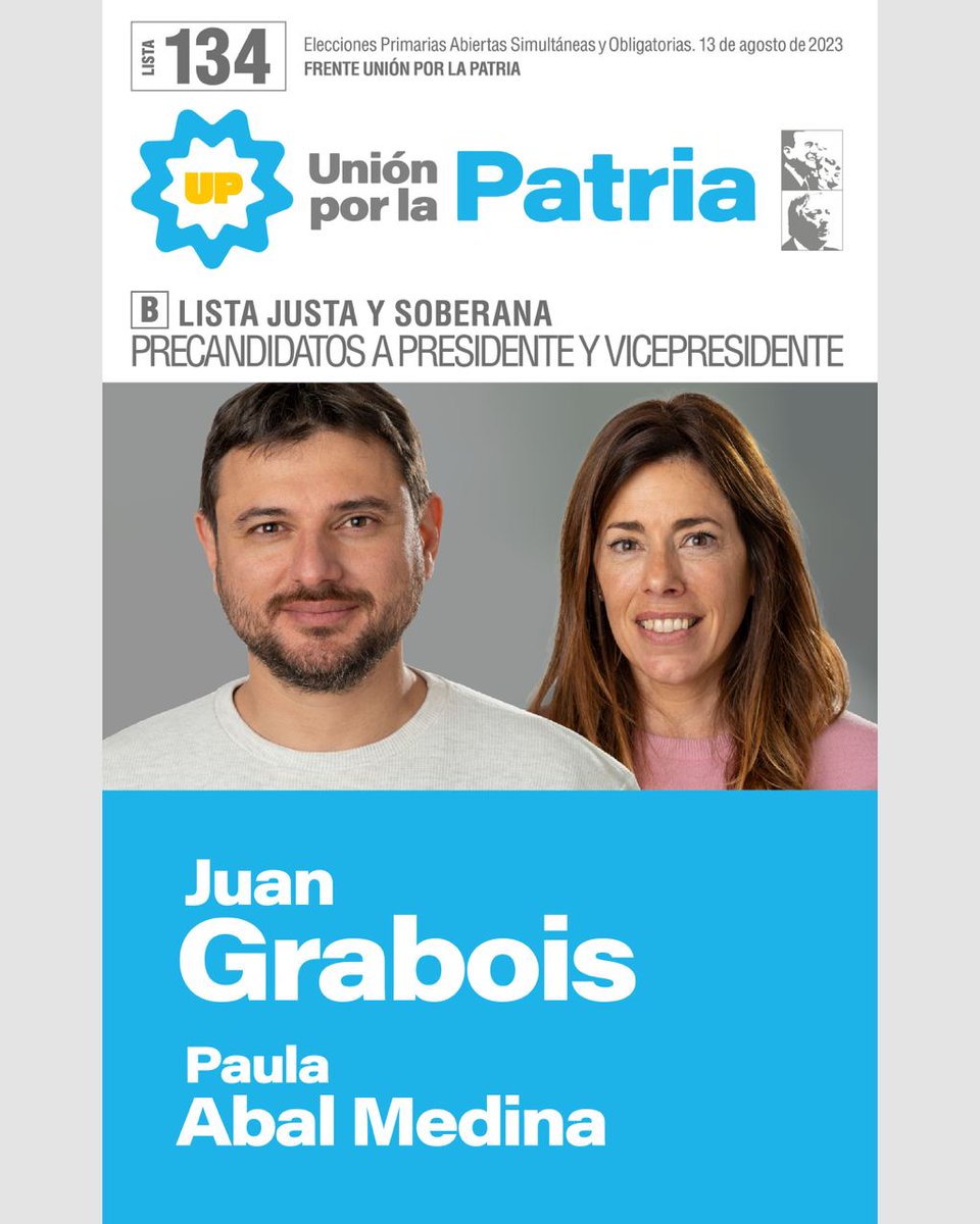 Que se sepa: en <a href="/unionxlapatria/">Unión por la Patria 🇦🇷</a> hay opción. En las PASO, patria y corazón.