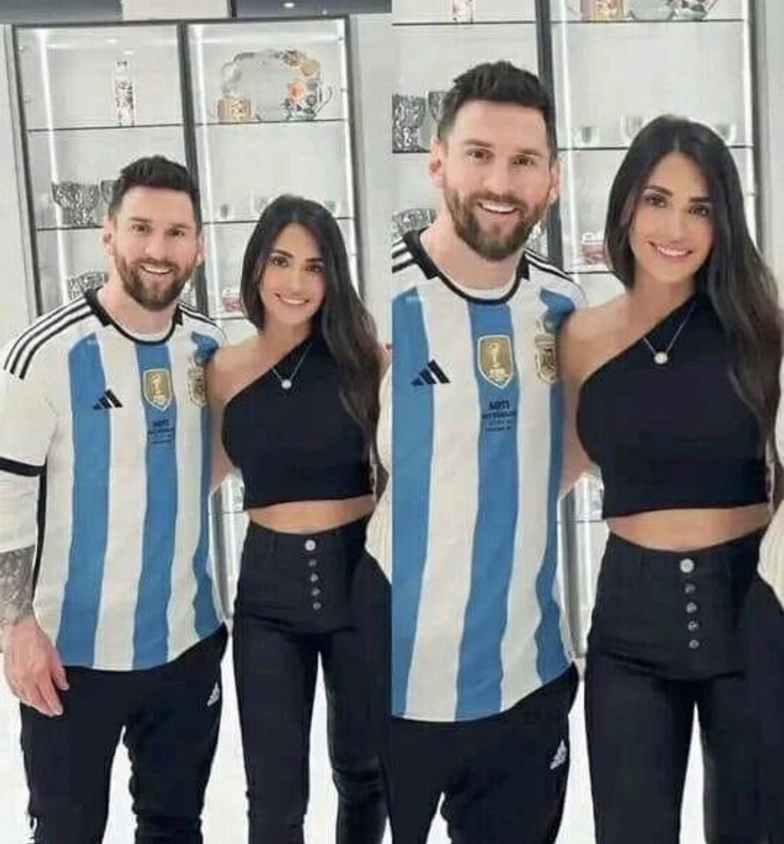 Futbool_Fotos's tweet photo. • Antonela Roccuzzo: Vamos a ir a cenar, por favor, vístete elegante.

• Lionel Messi: https://t.co/qEu1rXguhO