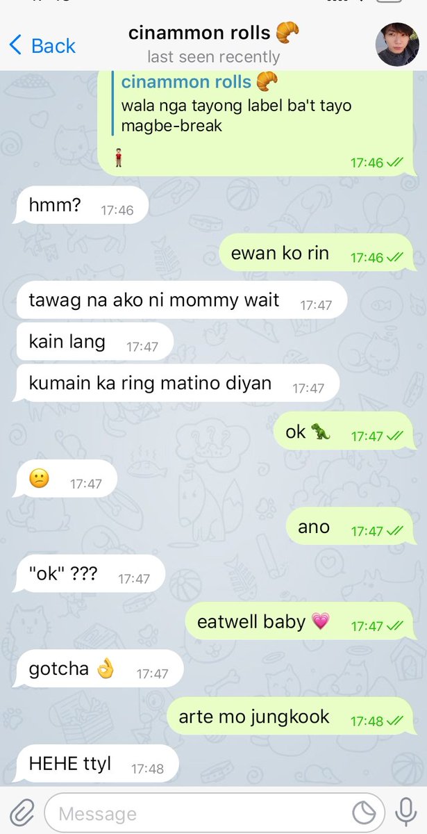 vantaesuals's tweet photo. #taekook one shot au as magka-talking stage na ldr with tele as their only app to communicate with e/o https://t.co/u8AT67x1zi