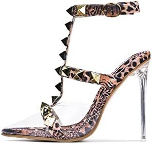 Cape Robbin Agnes Clear Stiletto High Heels for Women, Slip On Sexy Shoes with Pointed Toe... bit.ly/44dayAL