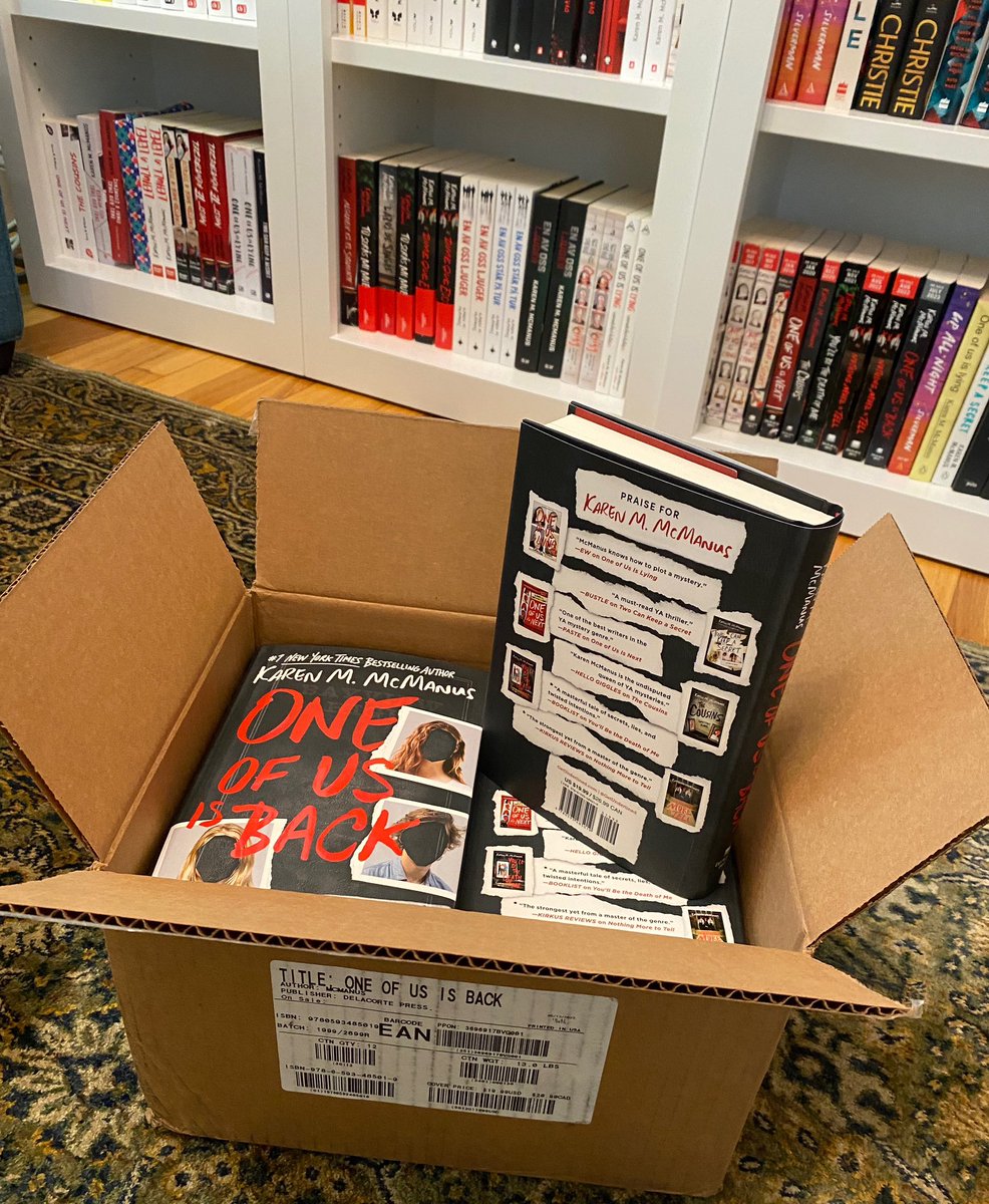 writerkmc's tweet photo. Finished copies are here! And I can finally say that One of Us Is Back releases THIS MONTH
https://t.co/ARc57ZrXCs https://t.co/CDSOncweSH