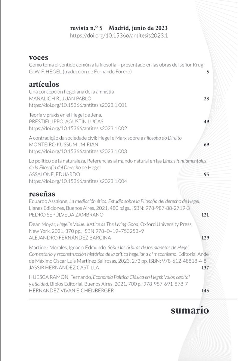Revista Iberoamericana de Estudios Hegelianos tweet media