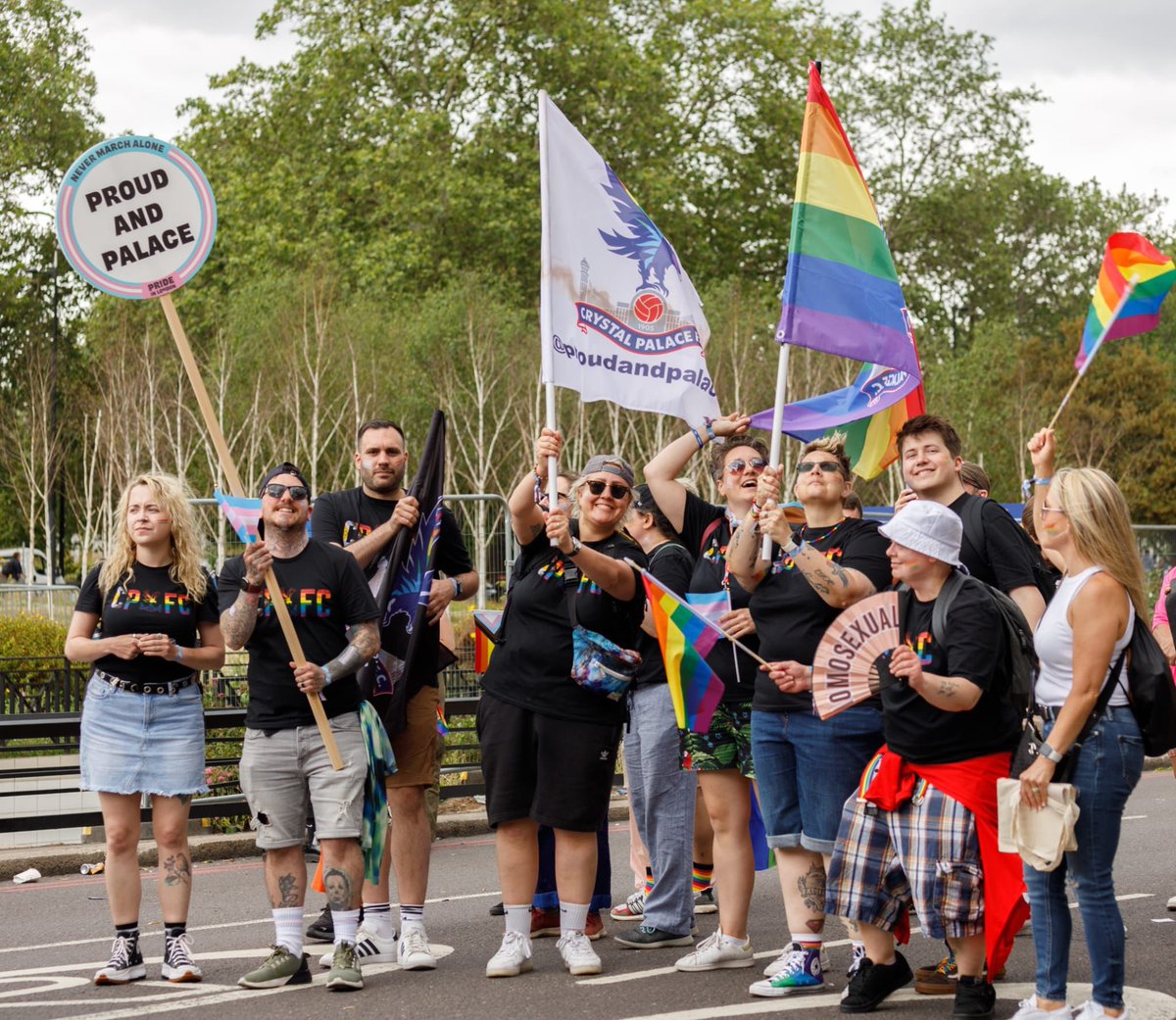 Brilliant day at Pride in London with <a href="/ProudandPalace/">Proud and Palace</a>! Also, thanks to <a href="/CharltonInvicta/">Charlton Invicta FC</a> for the music going round!