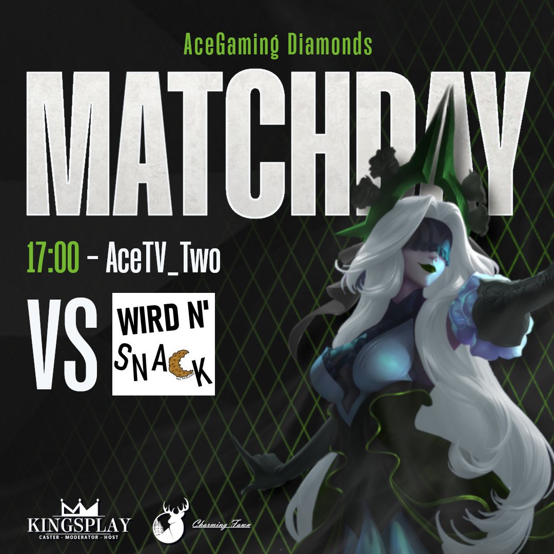Auch die Diamonds haben heute ihren Matchtag. Können sie ihren Flawlessrun weiterführen?

⚔️Diamonds vs. Wird N' Snack
⏰17:00
🎥twitch.tv/acetv_two
🎙️<a href="/ABC_Suppe/">ABC_Suppe</a> <a href="/LOST_Fabi_BL/">LOST Fabi</a>