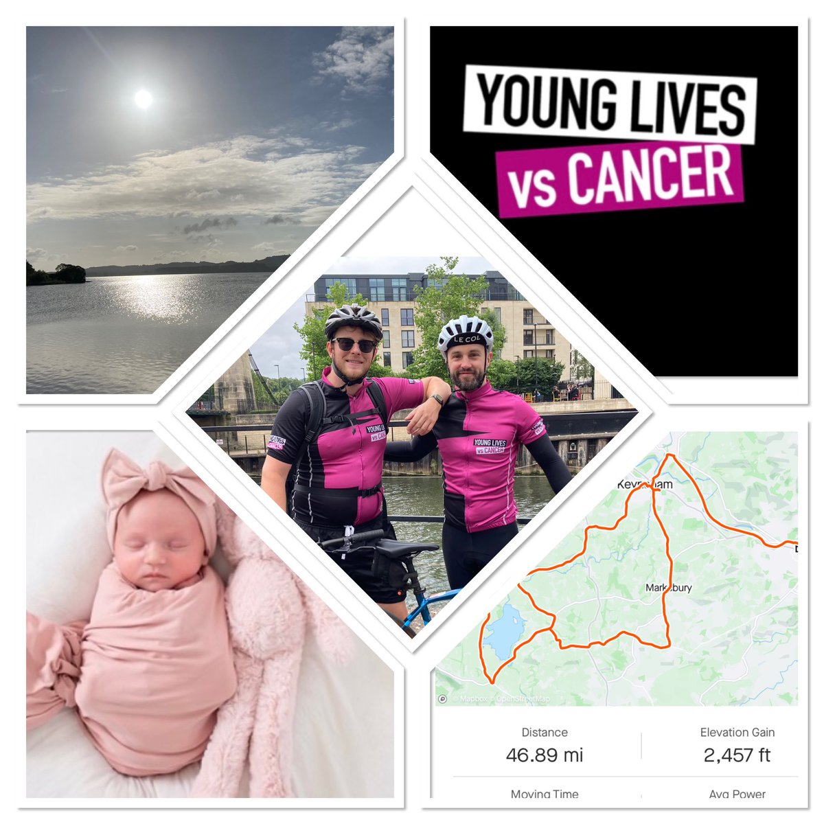 454Steven's tweet photo. Today was a special ride. I was joined by Nick Gretton for Event 56/#59events. Nick lost his daughter, Olive, to a brain tumour earlier this year. This is why Iβm raising money for @YLvsCancer . You can read and make a difference here: https://t.co/BHgfr4vnRu #thanks4yoursupport https://t.co/F6E4KRdWeE
