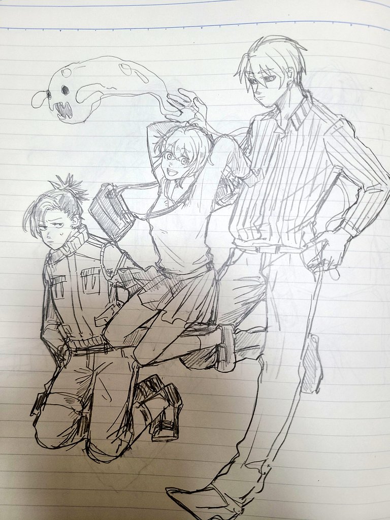 落書き創作か夢の絵ばっか描いてるけどたのしいね 