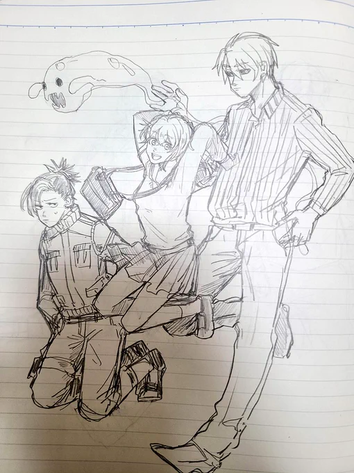 落書き創作か夢の絵ばっか描いてるけどたのしいね 